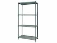 4-Shelf Polymer Wire Shelving Unit