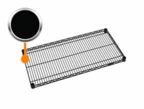 Black Epoxy Wire Shelves