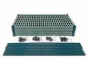 Green Epoxy Coated and Polymer Mat Shelving Systems