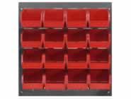 Louvered Panels with Bins