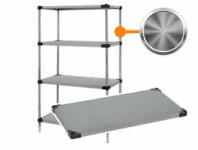 Solid Stainless Steel Shelves & Shelving Units 