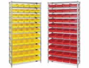Wire Shelving Systems with Bins