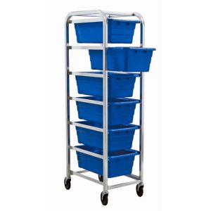 Tub Rack with Cross Stack Tubs