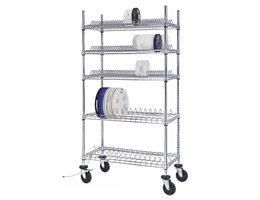 Chrome Reel Shelving Units