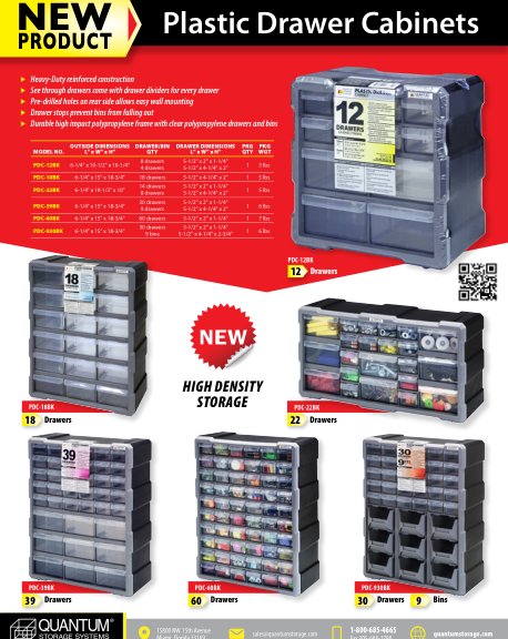 PLASTIC DRAWER CABINET