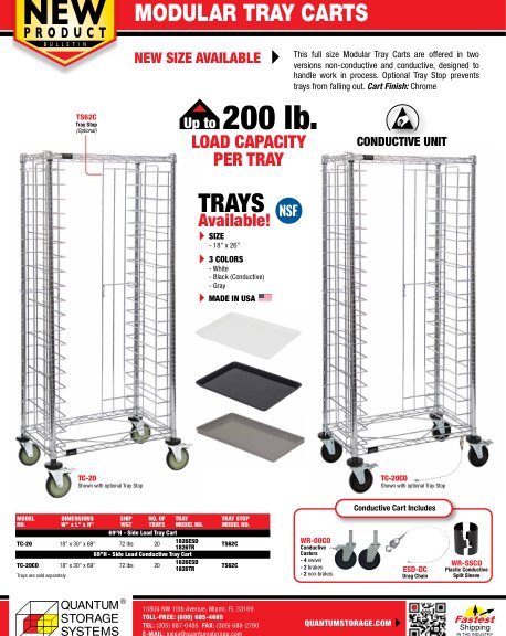 MODULAR TRAY CARTS