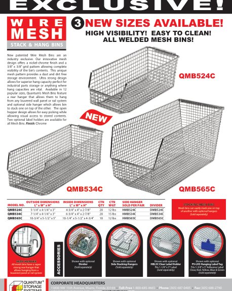 MESH STACK HANG BINS