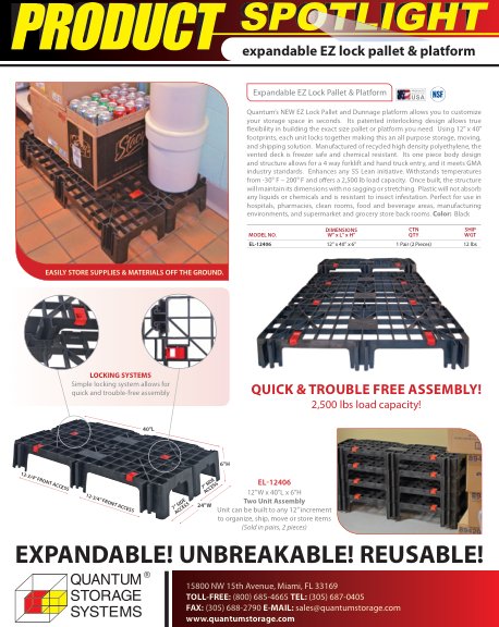 EZ LOCK PALLET & PLATFORM
