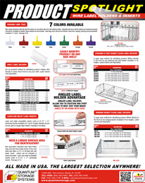 WIRE LABEL HOLDERS & INSERTS